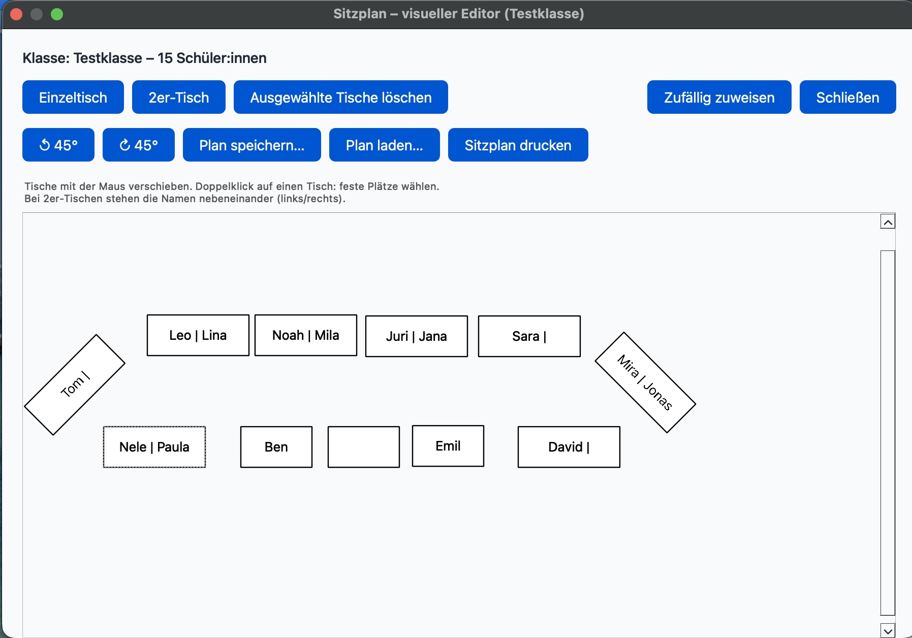 SchulStern Zufallsgenerator – Sitzplan-Generator